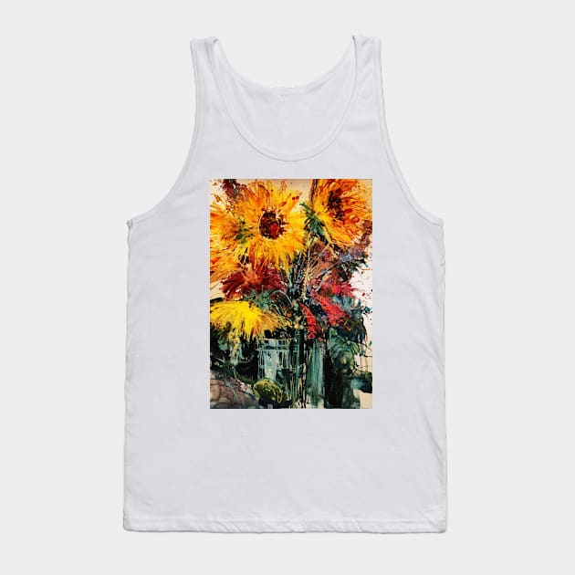 Loose Floral Watercolor #04 Tank Top by Floral Your Life!